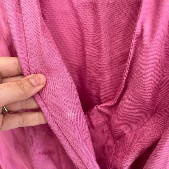 SANDRO Elvira Linen Shirt Dress Size 36 - Picture 8 of 12